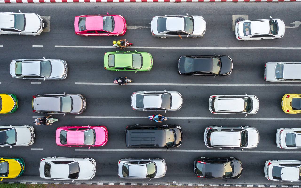Stau, Sperrung, Autobahn