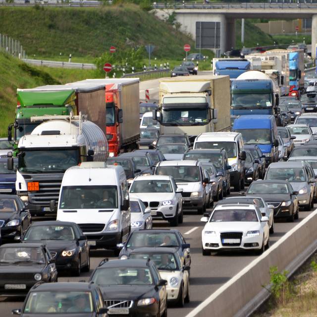 Stau, Sperrung, Autobahn