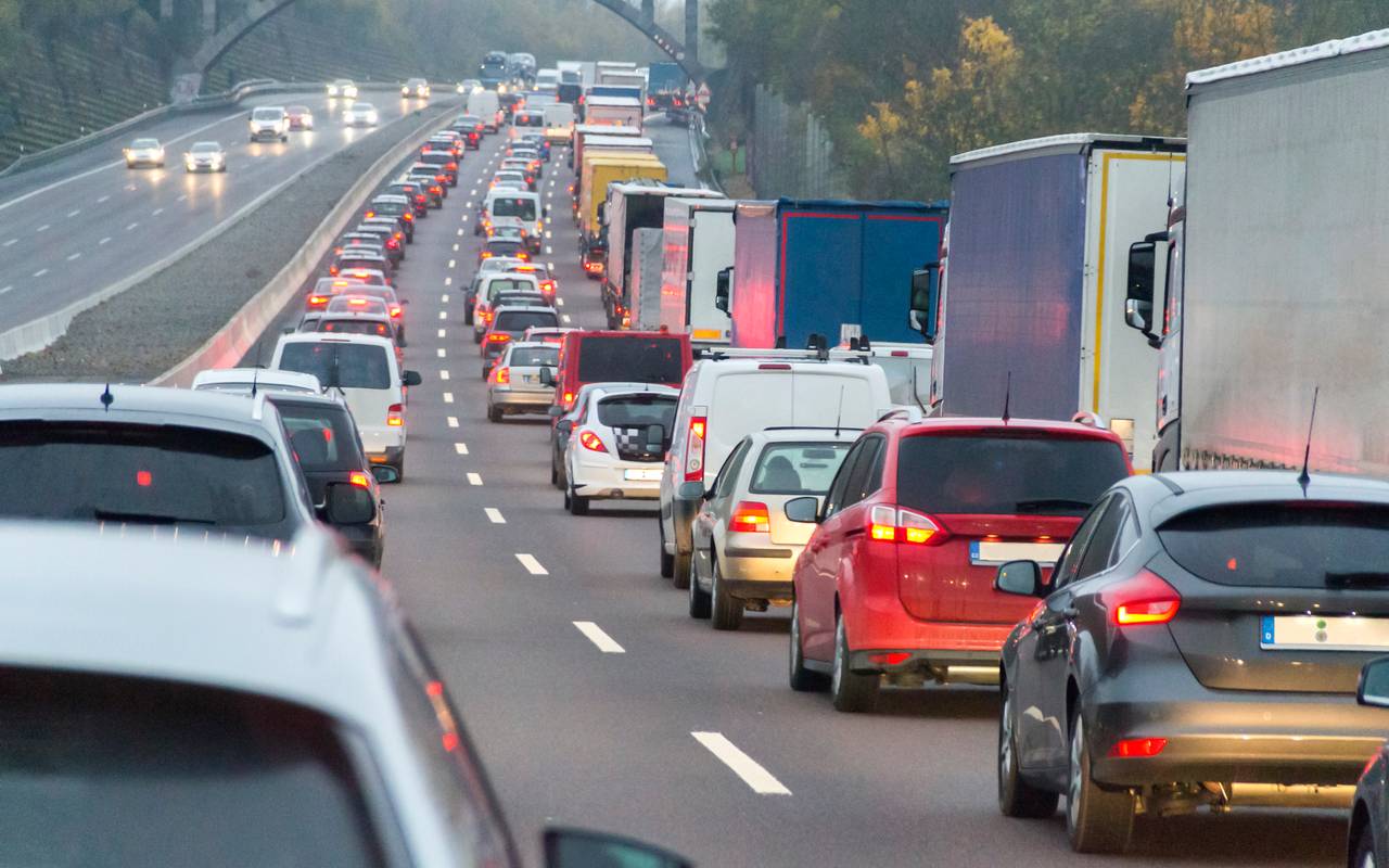 Stau, Sperrung, Autobahn