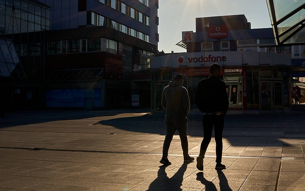 Fußgängerzone City C, Fußgängerzone, Wiesdorf, leer, Symbolbild
