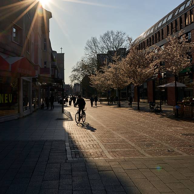 Fußgängerzone Wiesdorf, Wiesdorf, Fußgängerzone, Symbolbild