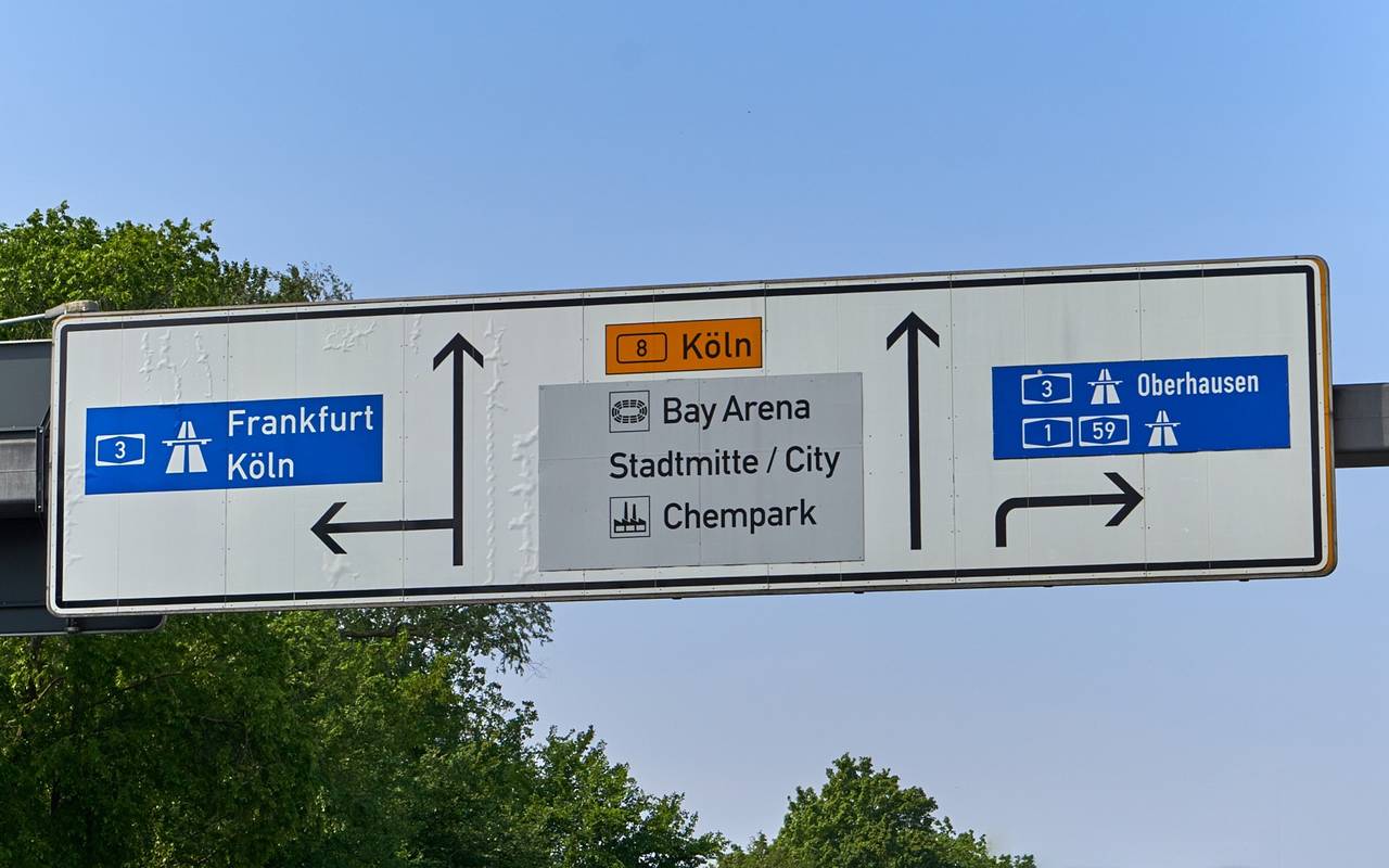 Autobahnschild, Autobahn, Schild, Symbolbild, A1, A3, A59