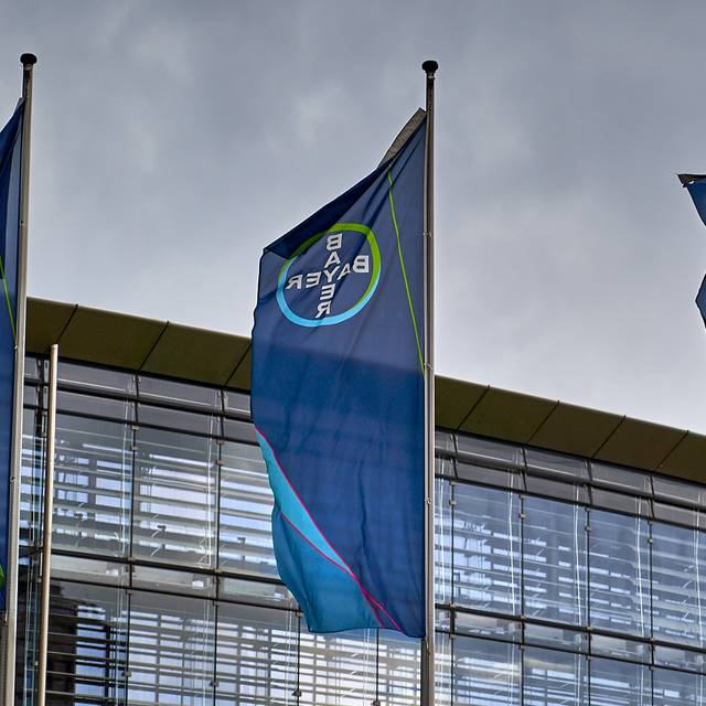 Bayer Konzernzentrale, Bayer, Symbolbild, Bayer, Fahnen