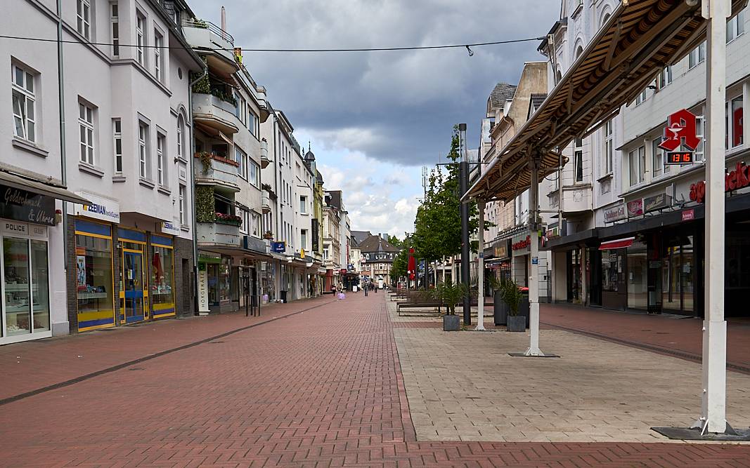 Fußgängerzone Opladen, Opladen, Fußgängerzone, Symbolbild