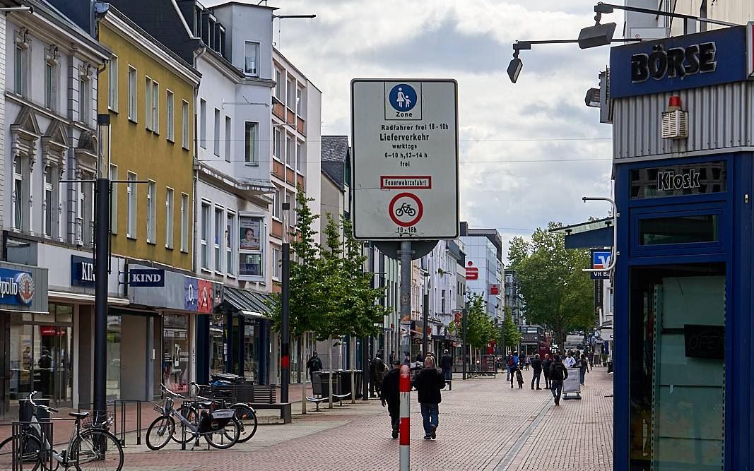 Fußgängerzone Opladen, Opladen, Fußgängerzone, Symbolbild