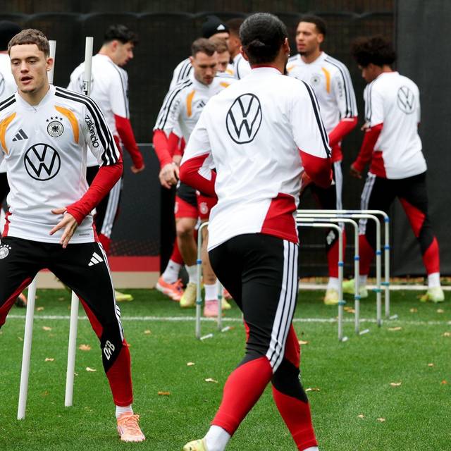Training der Fußball-Nationalmannschaft
