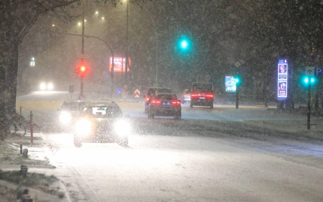 Schnee in Hamburg