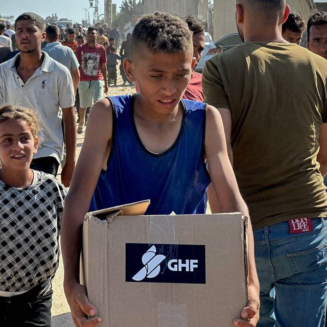 Nahostkonflikt - GHF-Hilfsgüterverteilung