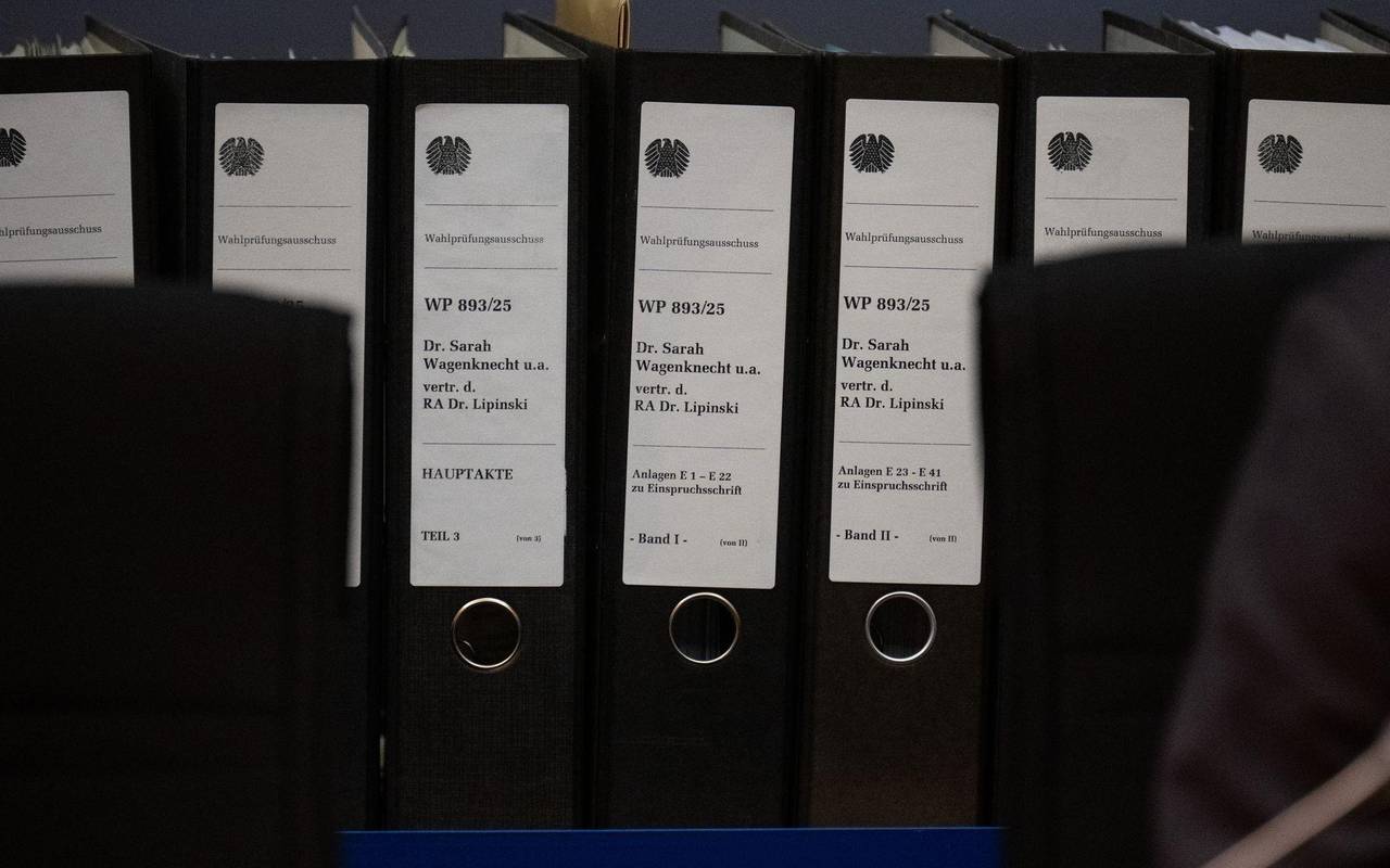 Sitzung des Wahlprüfungsausschusses des Bundestages