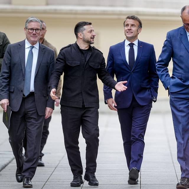 Merz, Macron, Starmer und Tusk in Kiew