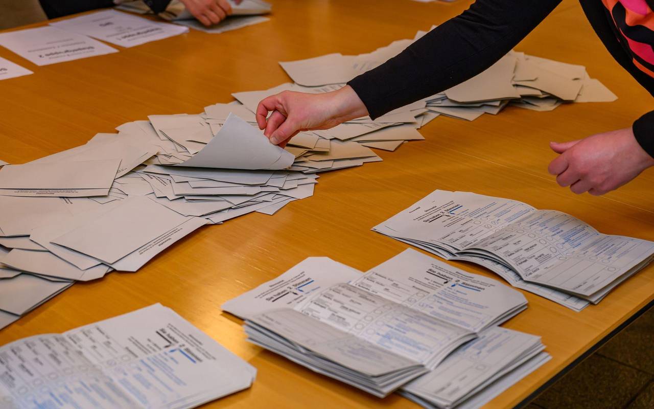 Stimmenauszählung nach der Bundestagswahl