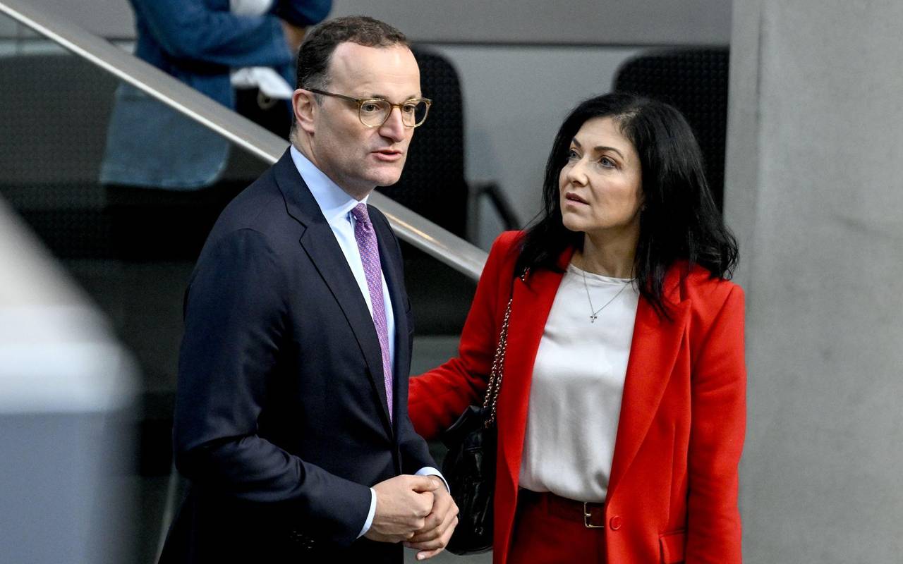 Unionsfraktionschef Spahn und Wirtschaftsministerin Reiche