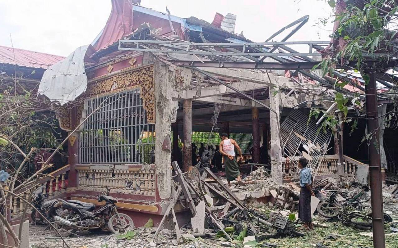 Luftangriff auf Kloster in Myanmar