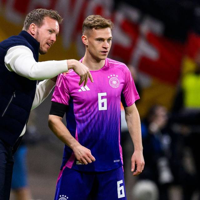 Julian Nagelsmann (l) und Joshua Kimmich
