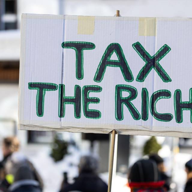 Demonstration beim WEF