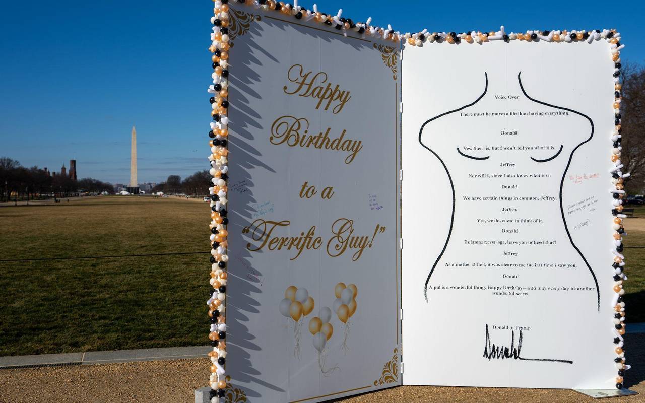 Epstein-Geburtstagsgrüße in Washington