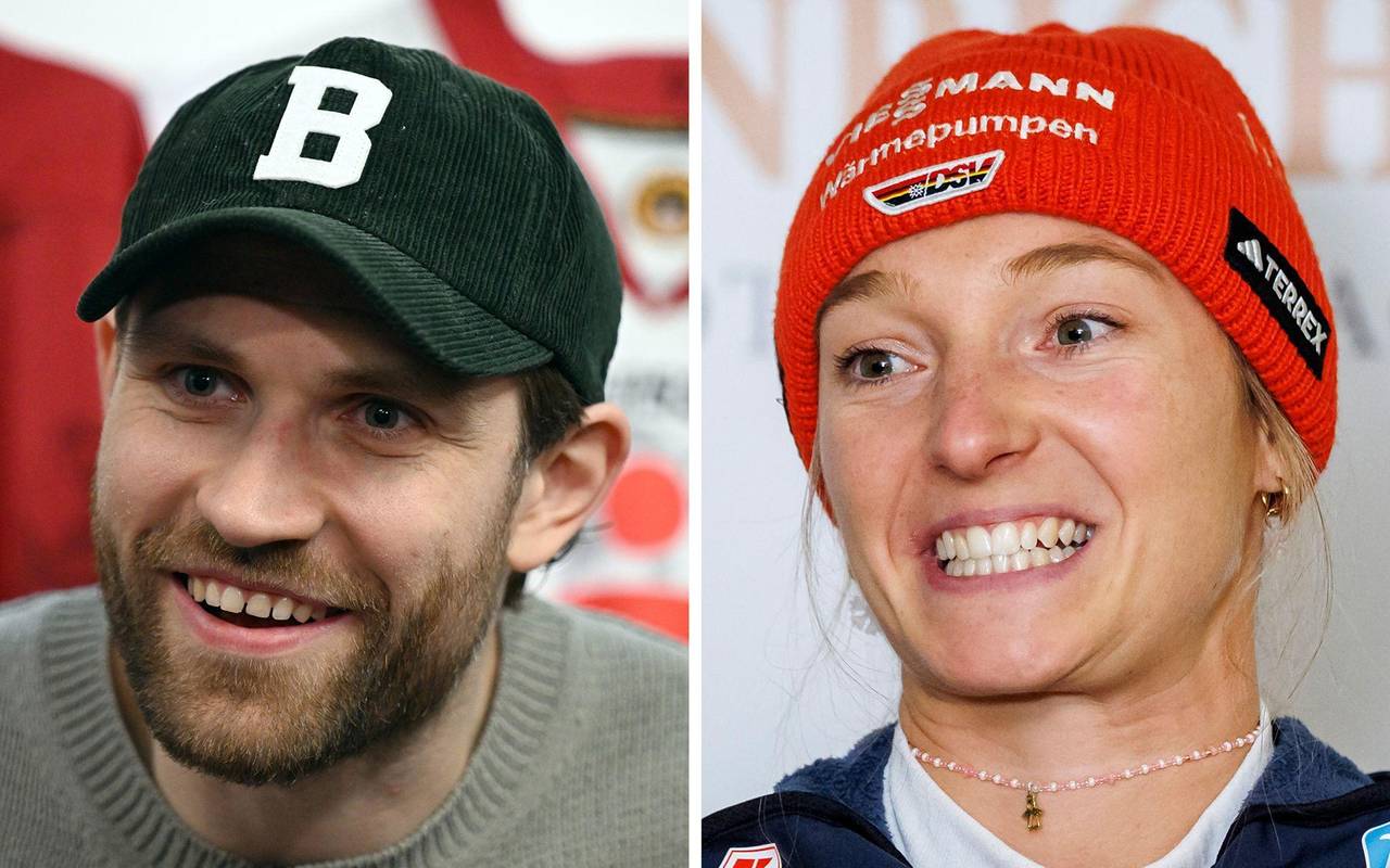 Leon Draisaitl und Katharina Schmid