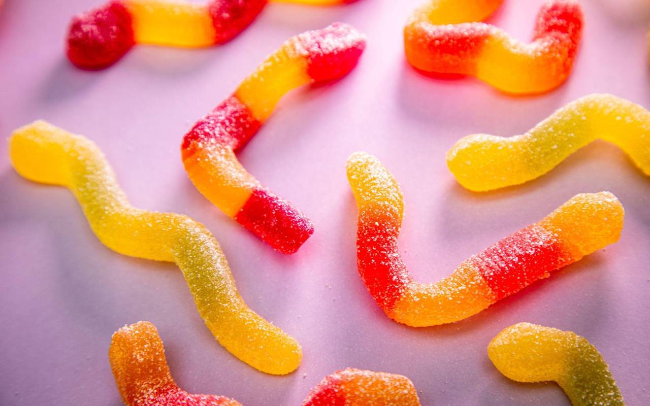 Saure, vegane Weingummis