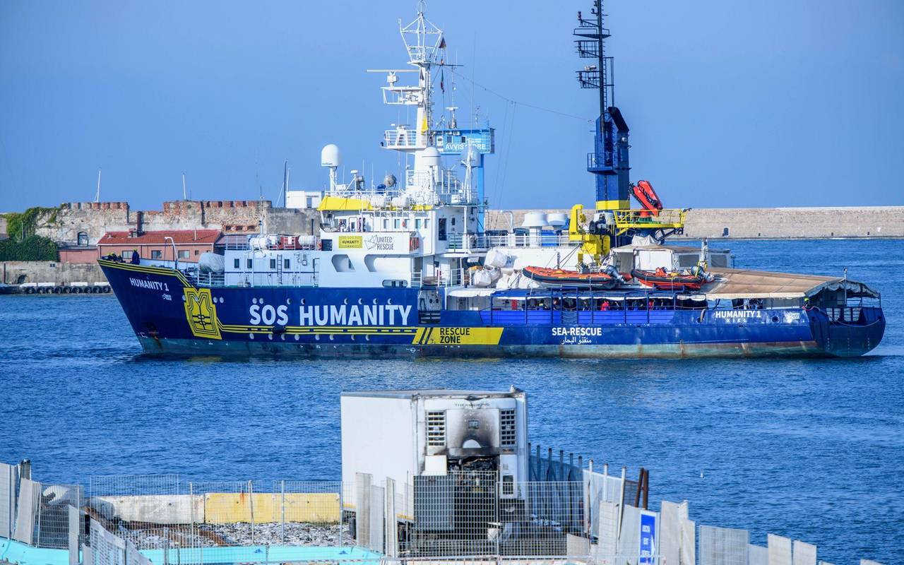 Seenotrettungsschiff «Humanity 1» in Italien
