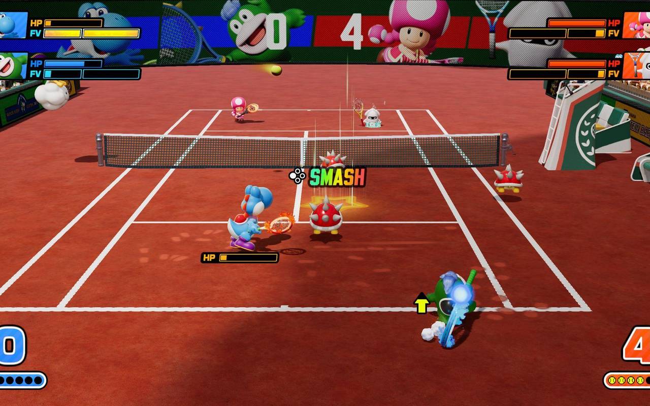 Screenshot vom Spiel «Mario Tennis Fever»