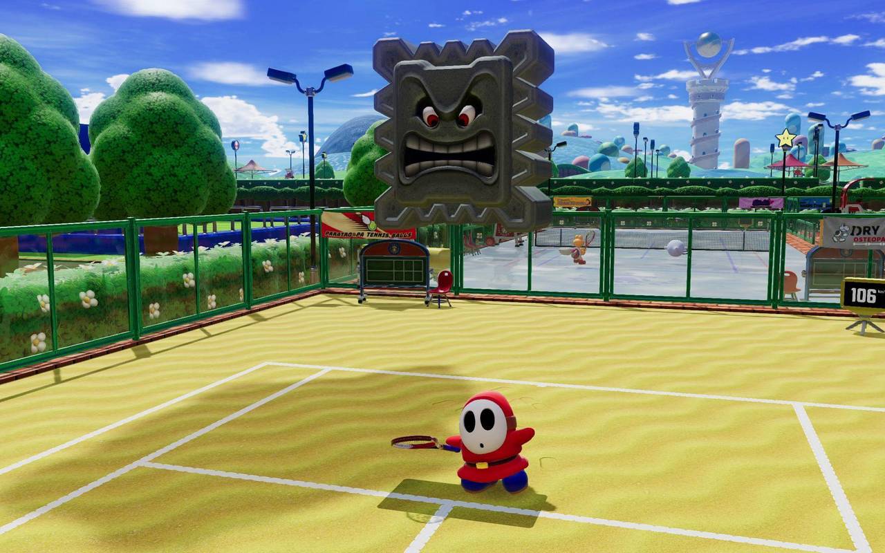 Screenshot vom Spiel «Mario Tennis Fever»