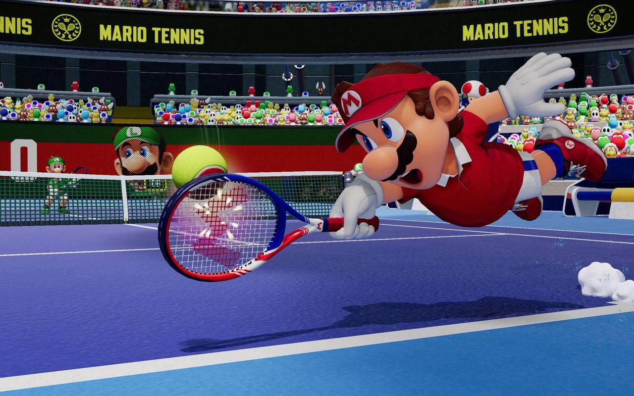 Screenshot vom Spiel «Mario Tennis Fever»