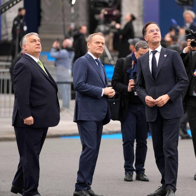 Orban, Tusk und Rutte
