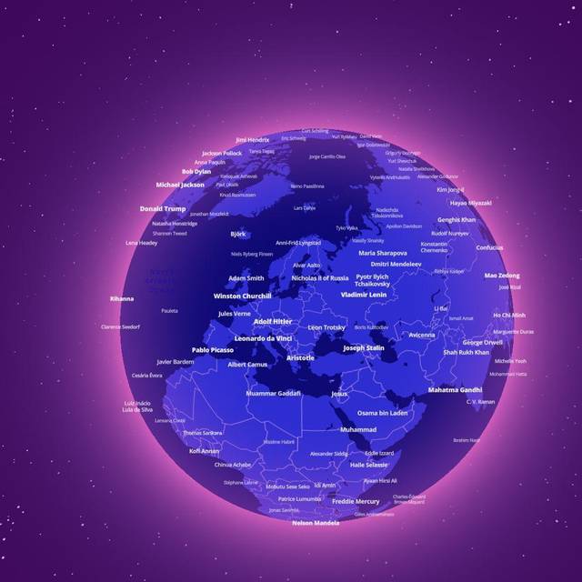 Interaktive Karte «Notable-People»