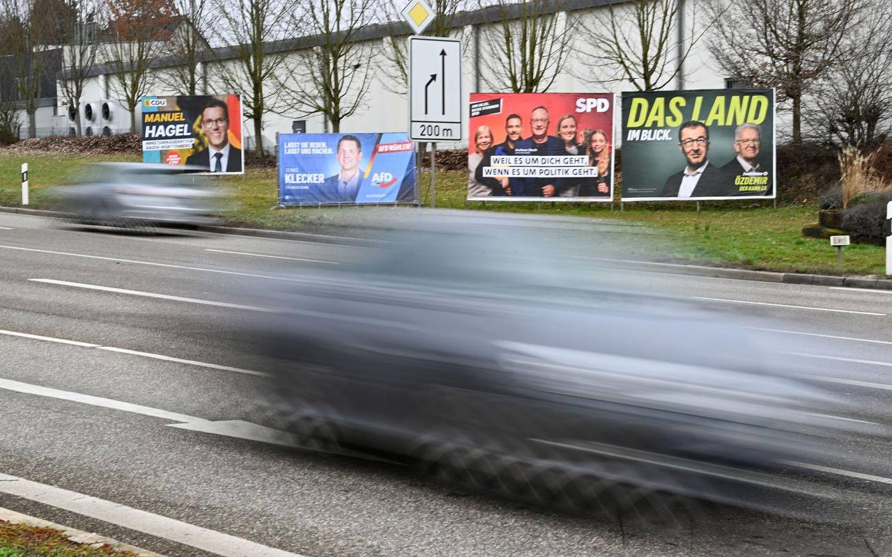 Landtagswahl in Baden-Württemberg - Wahlplakate