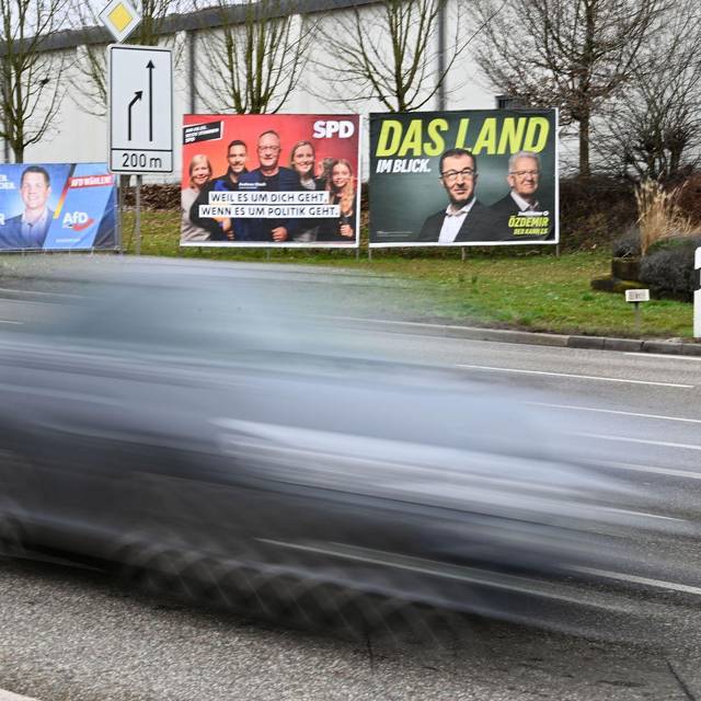 Landtagswahl in Baden-Württemberg - Wahlplakate