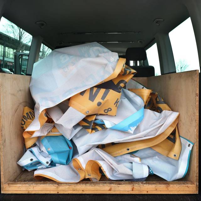 Nach den Kommunalwahlen in Bayern - Wahlplakate