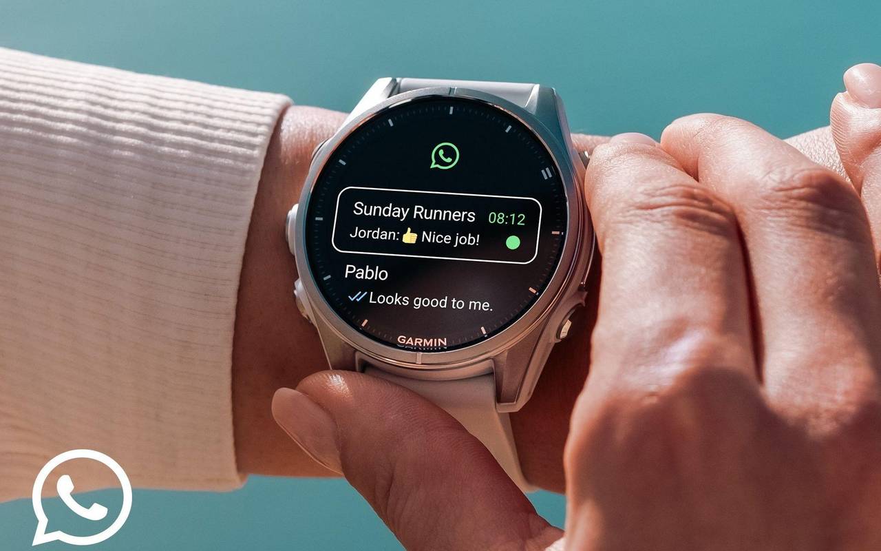 WhatsApp auf einer Garmin-Smartwatch