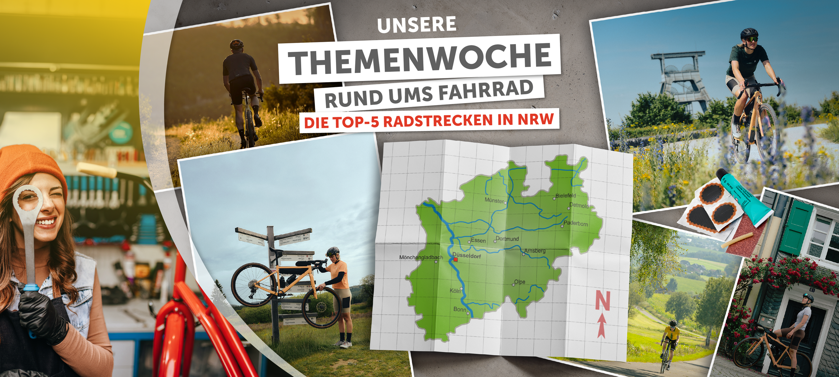 Unser Tipp: Die Top-5 Radstrecken in NRW