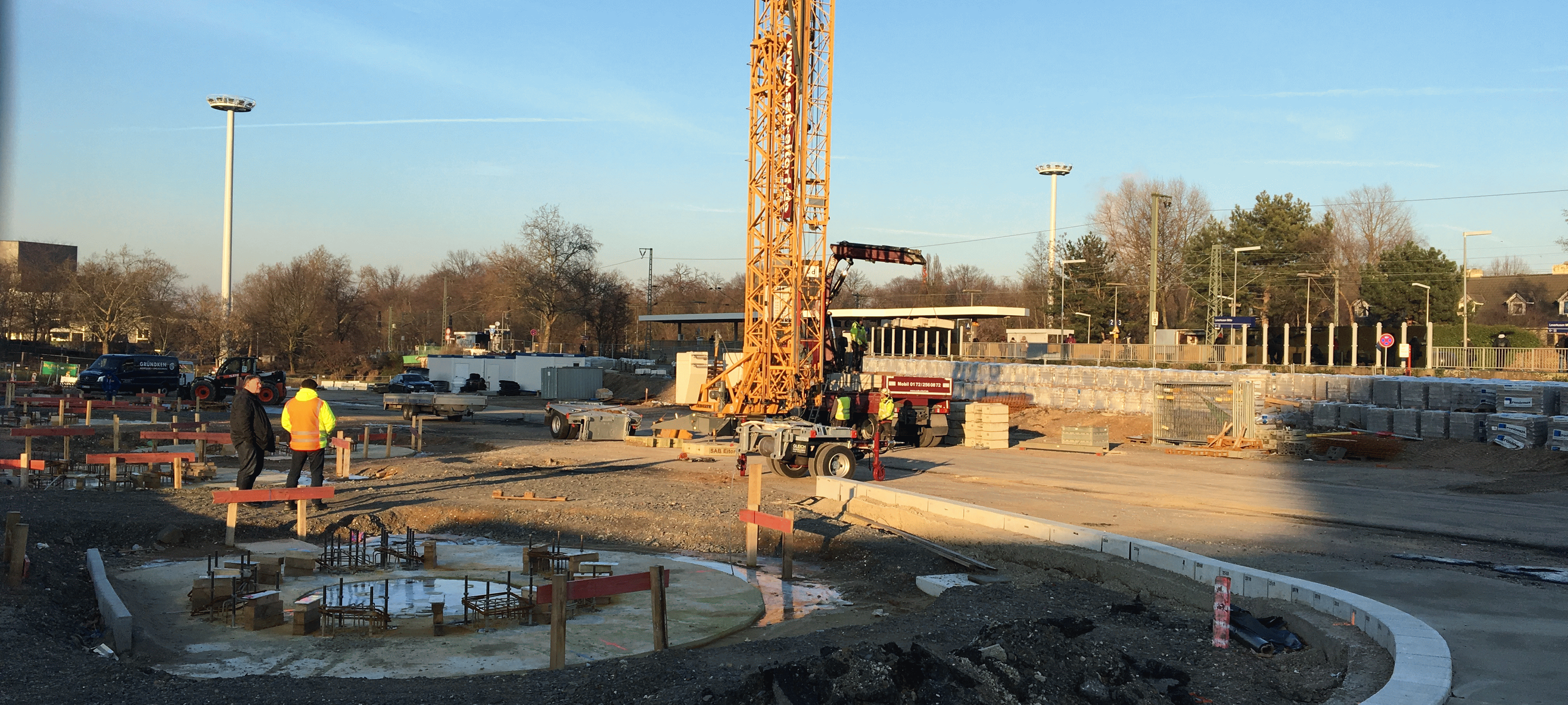 Busbahnhof Wiesdorf: Arbeiten gehen in nächste Phase
