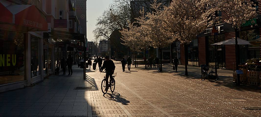 Fußgängerzone Wiesdorf, Wiesdorf, Fußgängerzone, Symbolbild