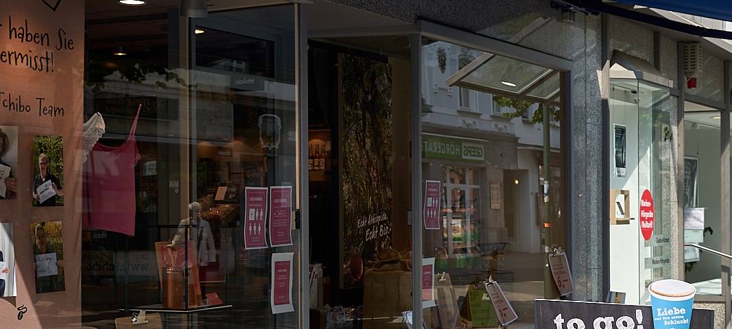 Fußgängerzone, Schlebusch, Laden, Läden, Einkaufen, Symbolbild