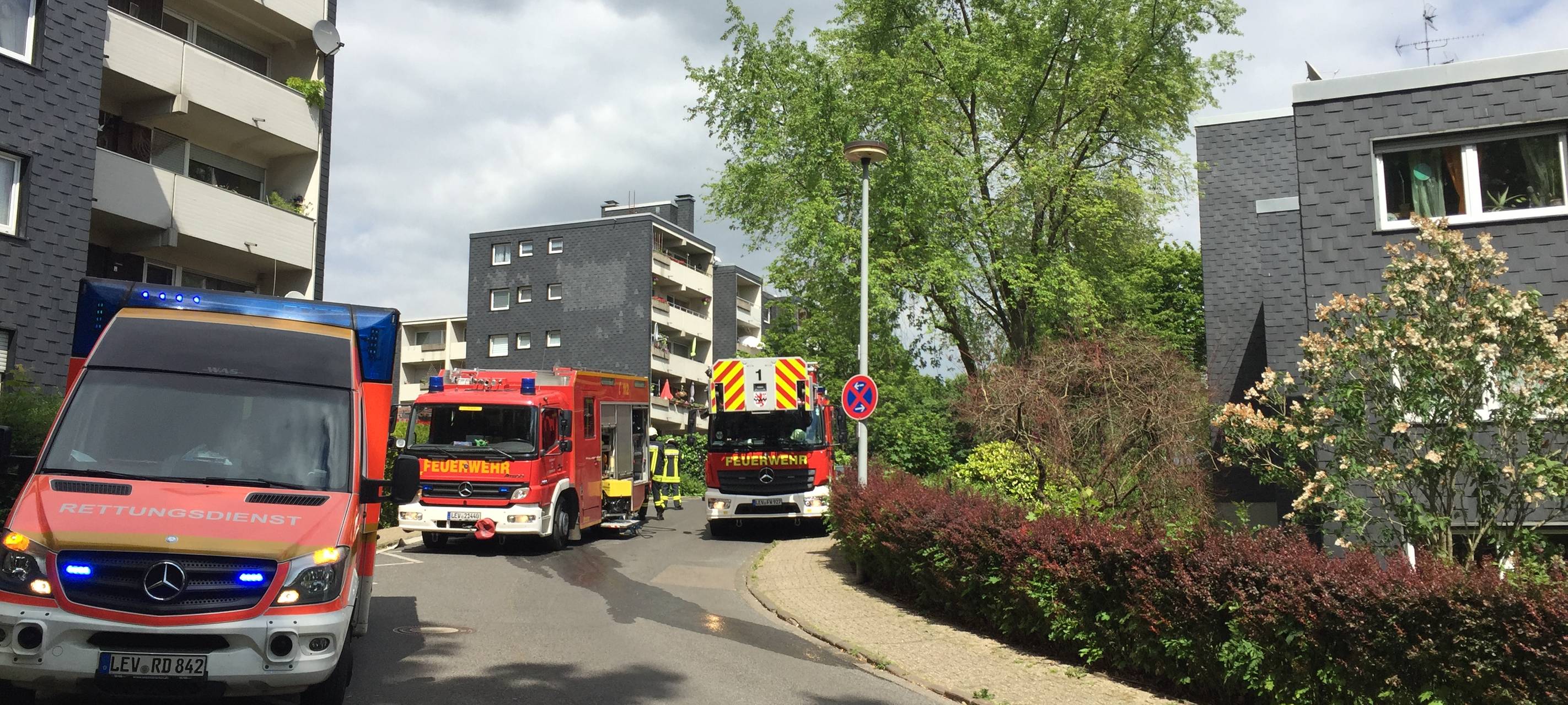 Feuerwehreinsatz in Lützenkirchen