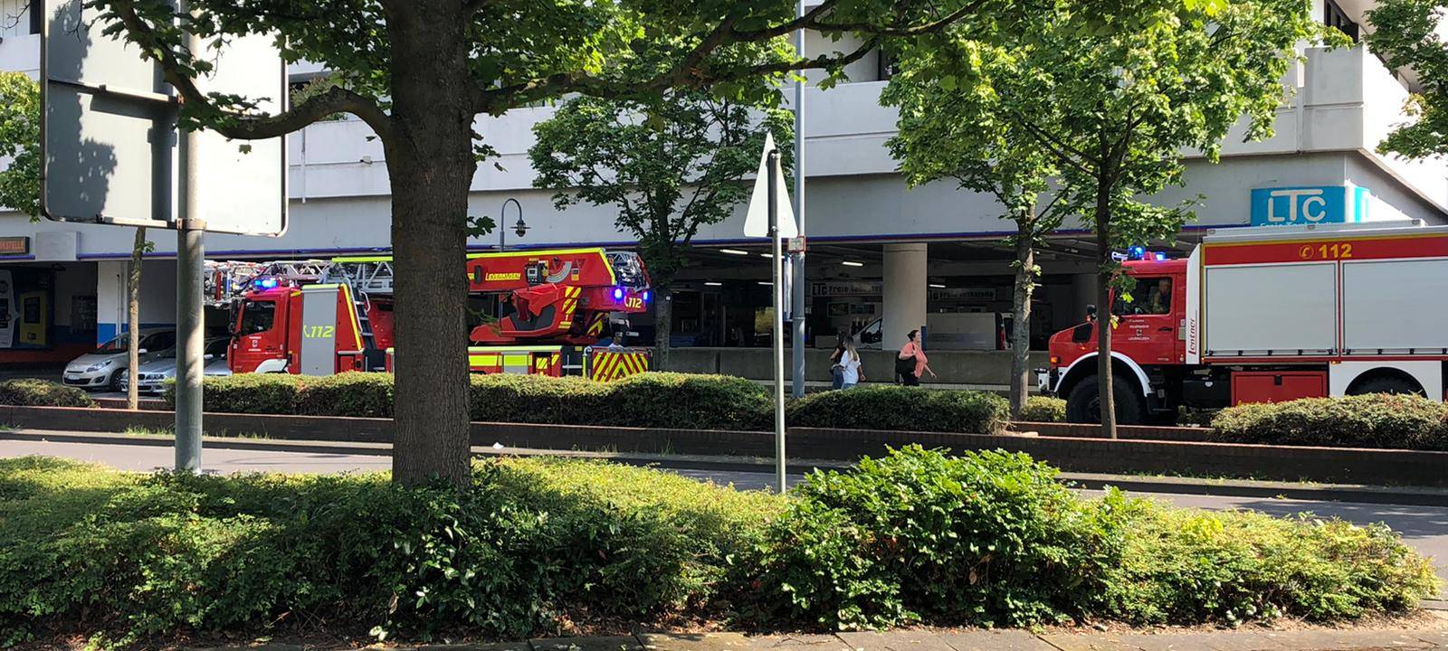 Feuerwehr rückt in die City aus