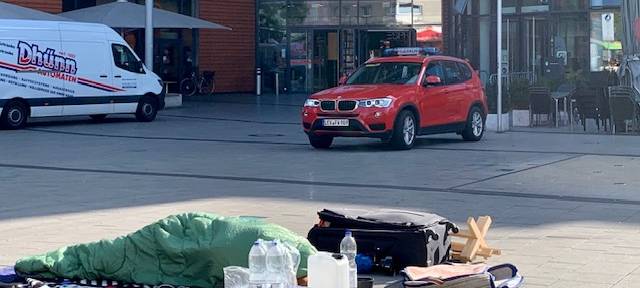 Hungerstreik vorm Rathaus