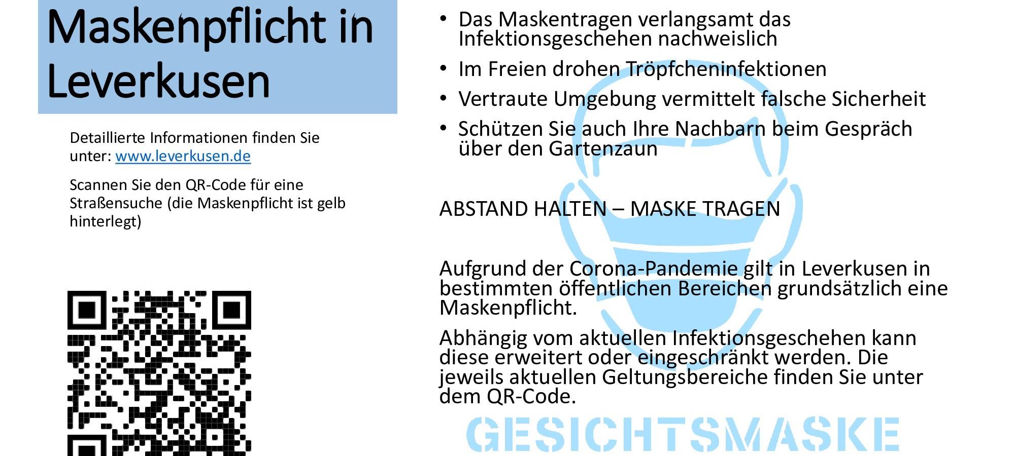 Neue Plakate zur Maskenpflicht