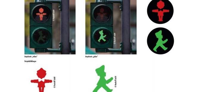 Rote und grüne Ampelfunken