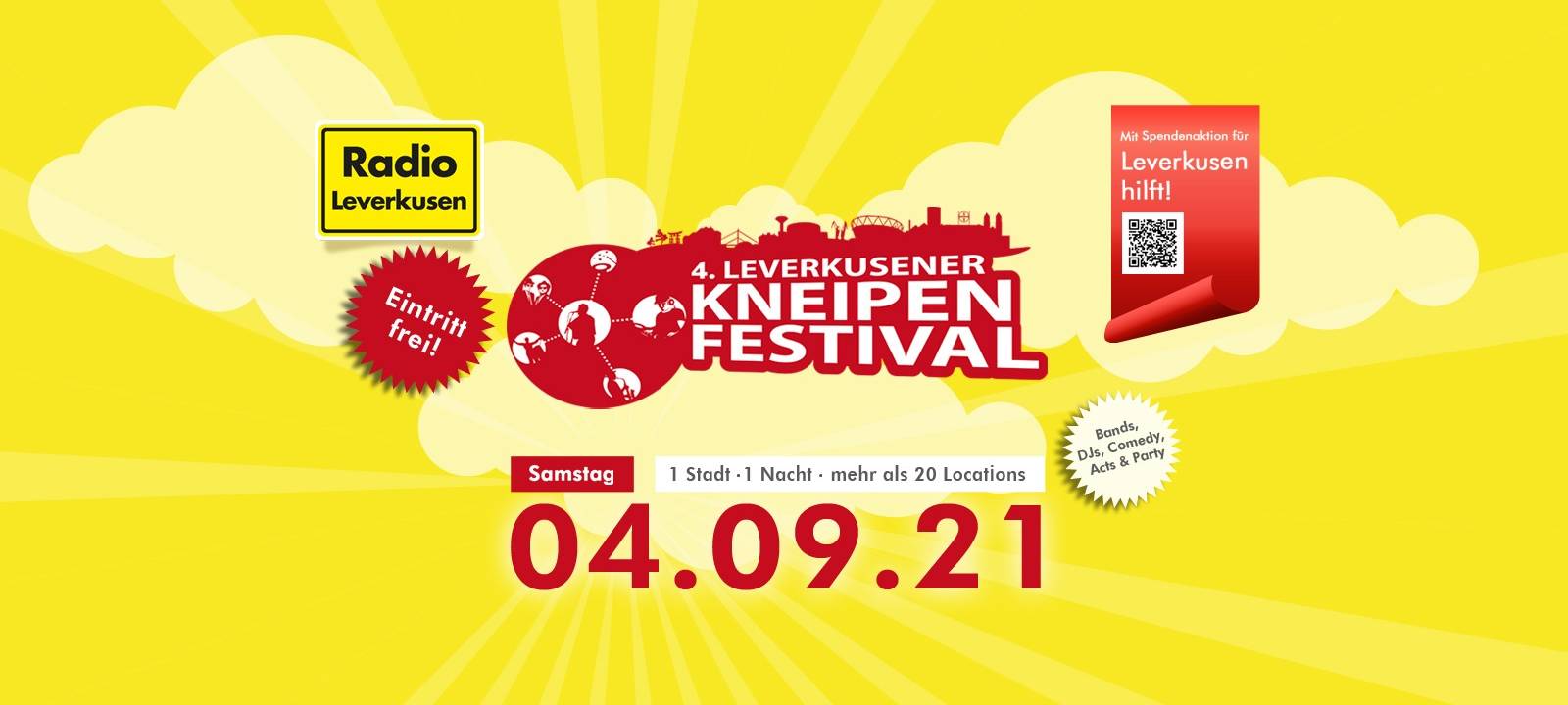 Endlich wieder Kneipenfestival - Feiern und spenden!