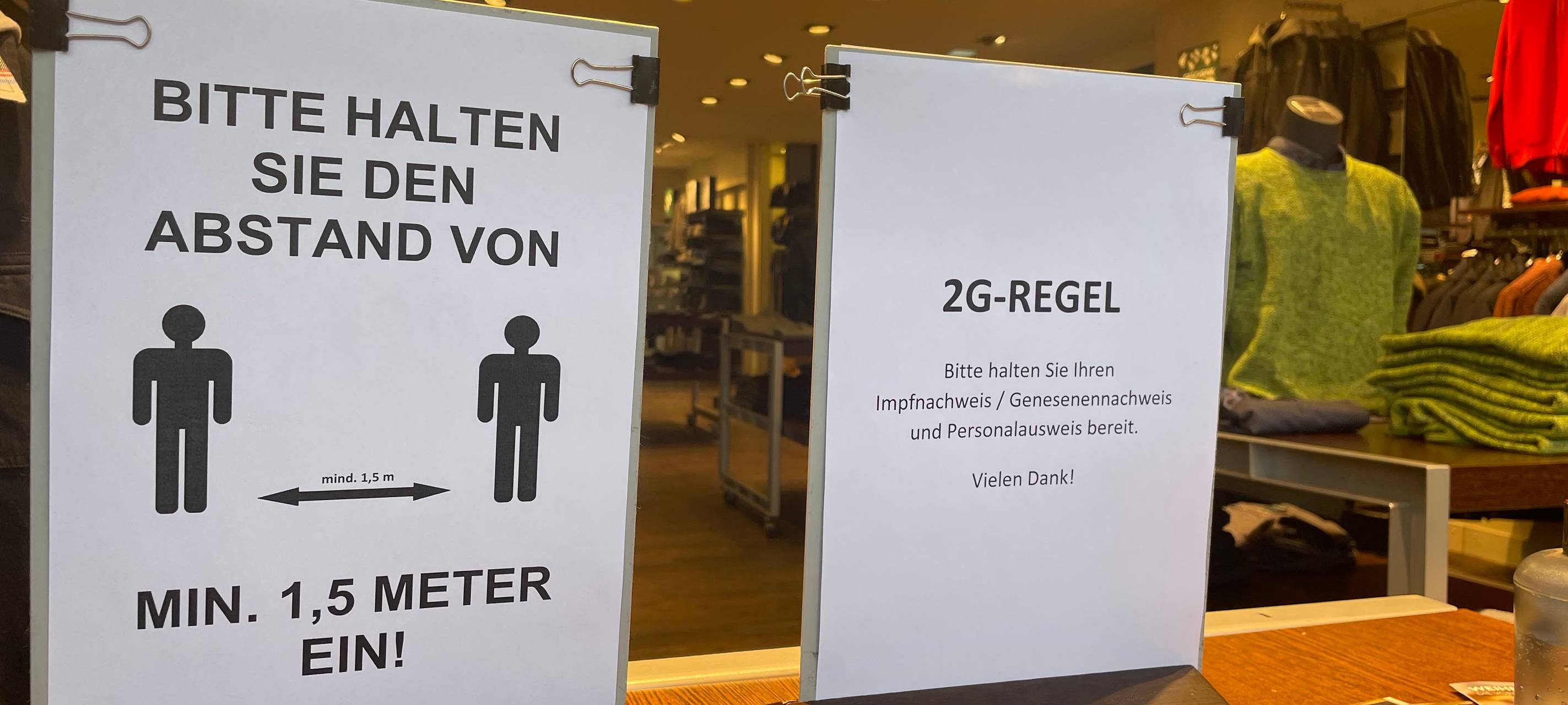 2G-Kontrollpflicht für Geschäfte startet