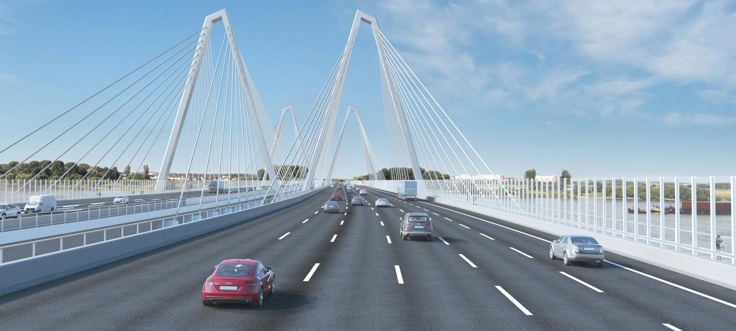 Neubau der Leverkusener Rheinbrücke liegt im Zeitplan