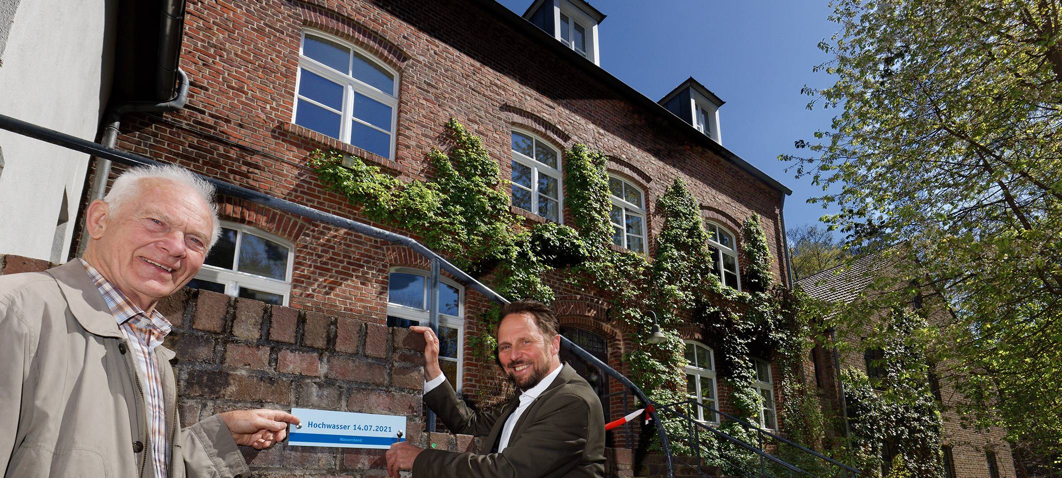 Stadt setzt neue Hochwassermarke am NaturGut Ophoven