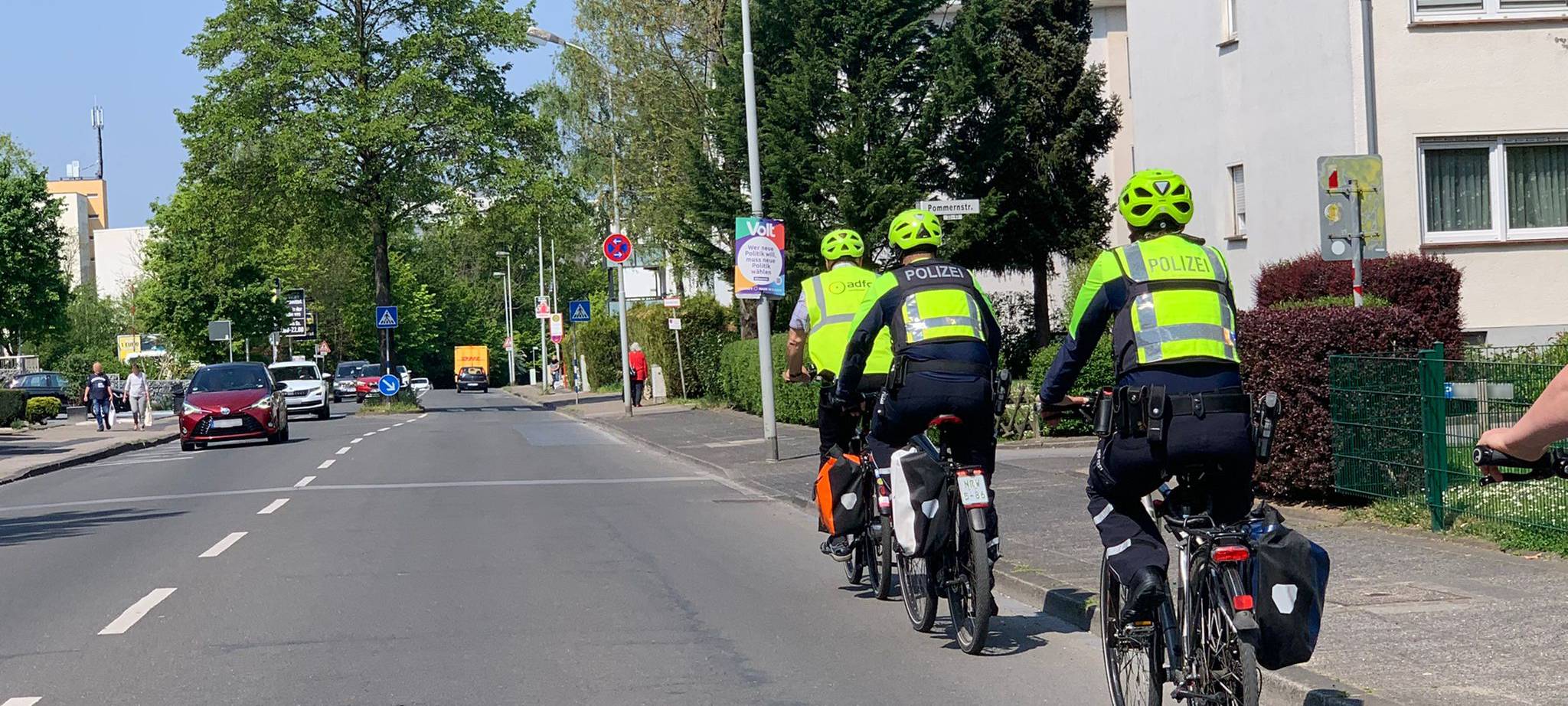 Erste Fahrradstreife in Opladen