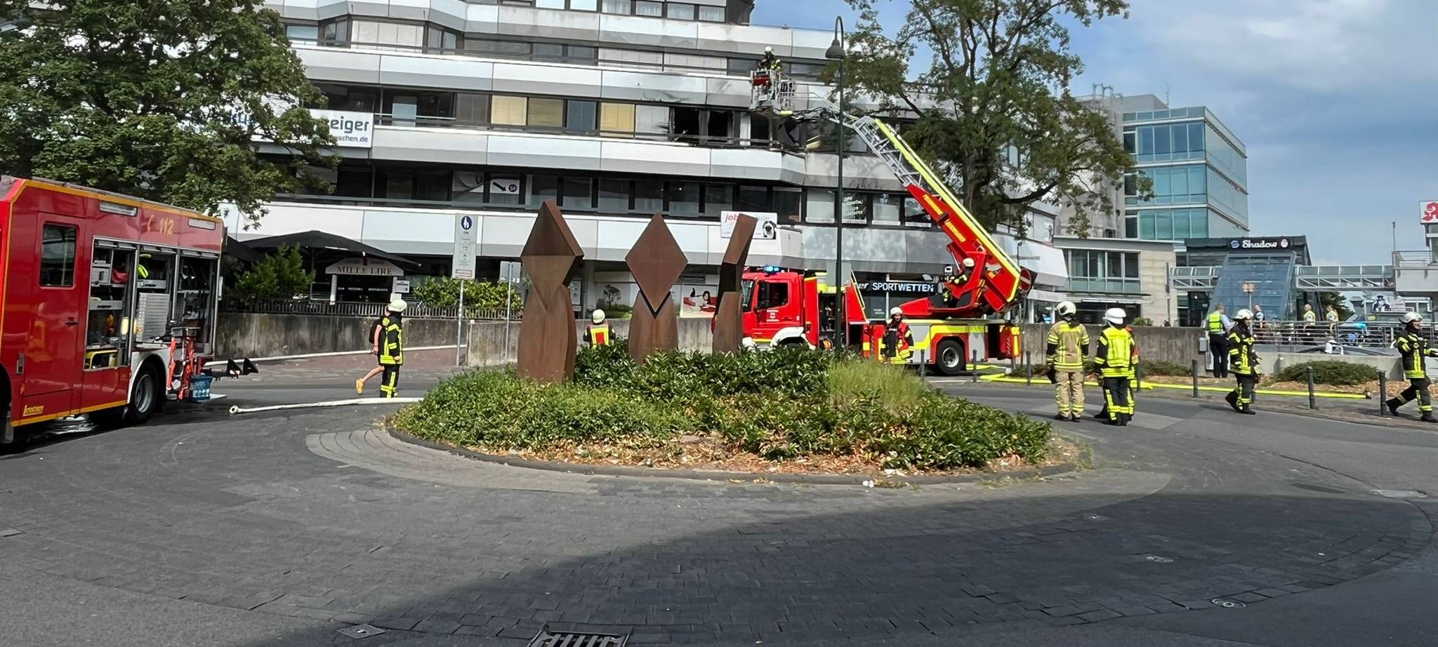 Feuerwehreinsatz in Wiesdorf
