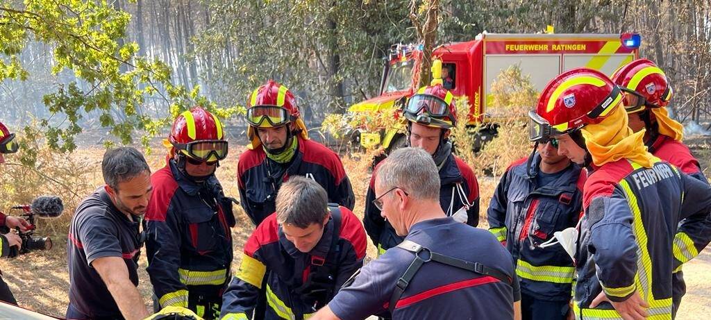 Bilanz zum Feuerwehreinsatz in Frankreich