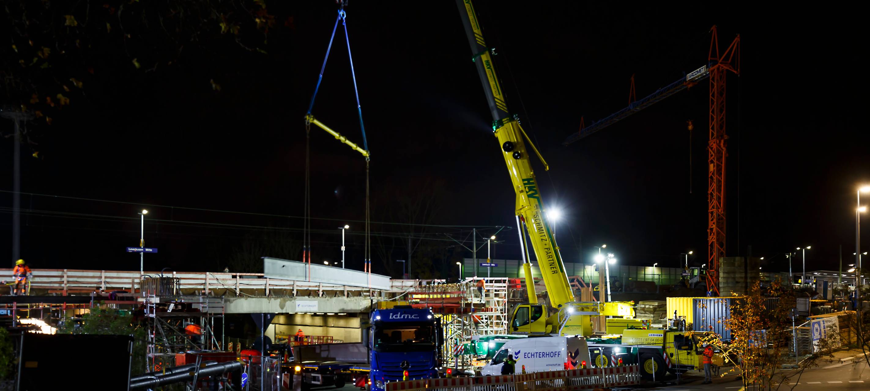 Baustelle für RRX in Leverkusen macht Fortschritte