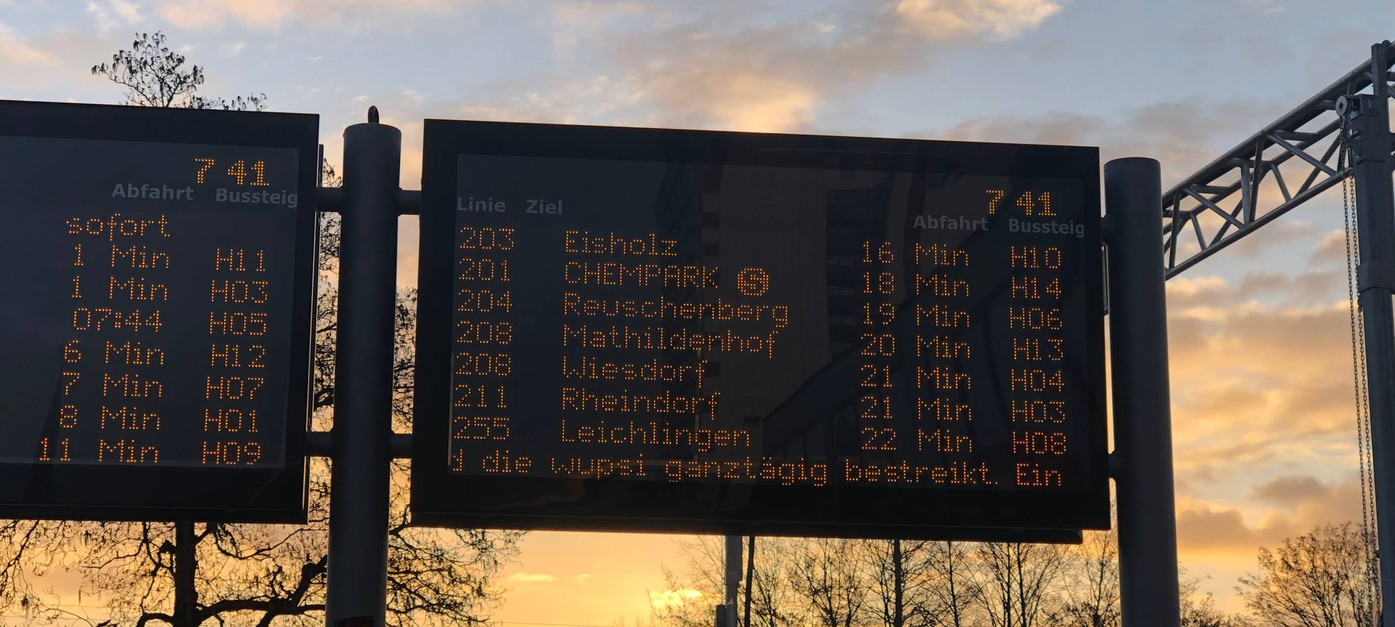 Rund die Hälfte der Wupsi-Verbindungen fällt aus
